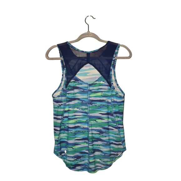 LULULEMON $58 Sweat-Wicking Sculpt Tank Seven Wonders Multi Hero Blue Size 8 - Picture 2 of 3